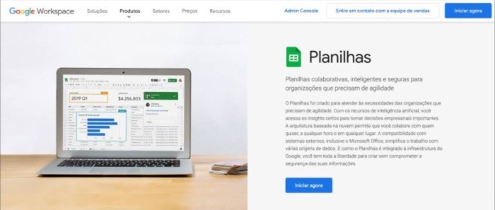Diferenças entre Numbers e Google Planilhas