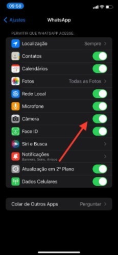 QR Code do WhatsApp no iPhone camera