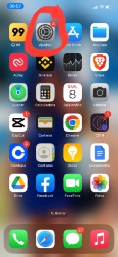 QR Code do WhatsApp no iPhone ajustes