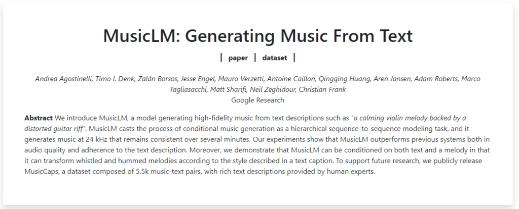 MusicLM sites d’intelligence artificielle qui créent de la musique