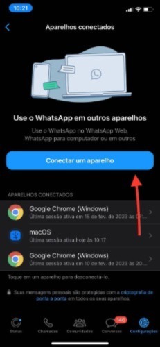 conectar aparelho