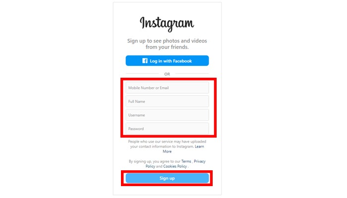 type info How to use Instagram