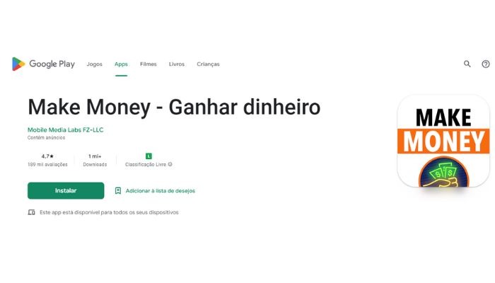 makemoney, um dos jogos que dão dinheiro de verdade