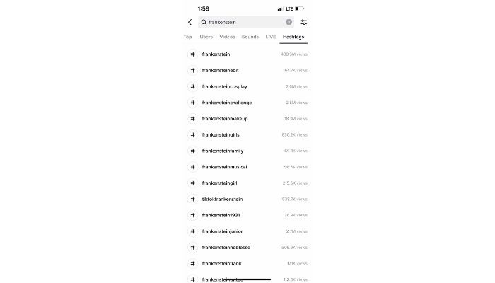 tiktok hashtags