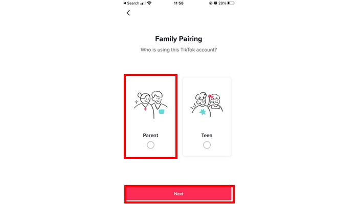Choose parent TikTok and pornography