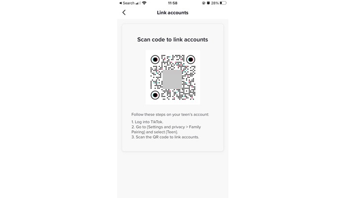click next and see the qr code TikTok and pornography