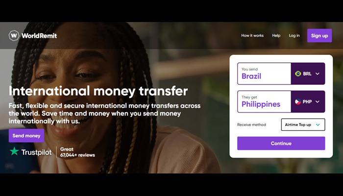 WorldRemit Send money to Brazil