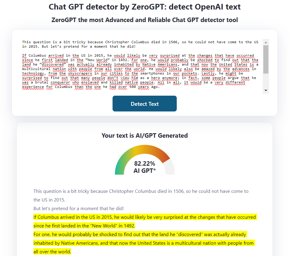 zerogpt texto generado por ia
