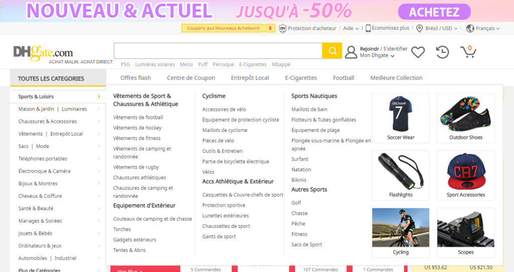 Dhgate sites pour acheter en Chine