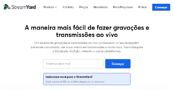 StreamYard Alternativas ao OBS 