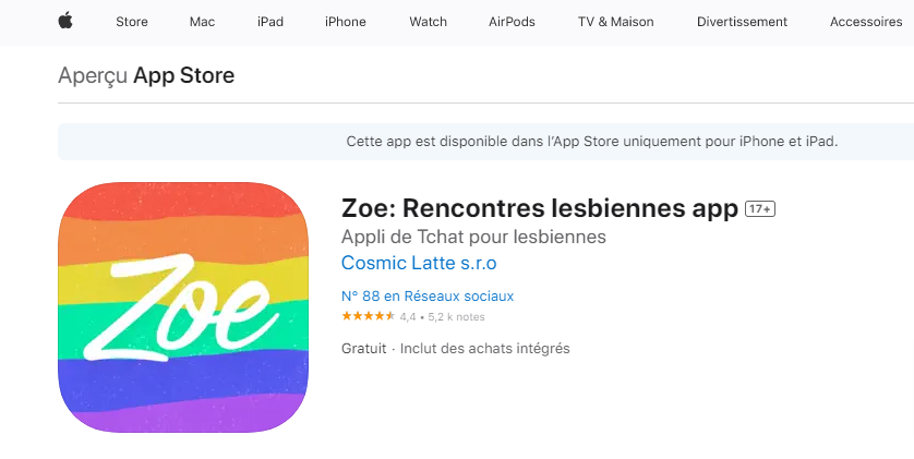 Zoe Applications de rencontres LGBT