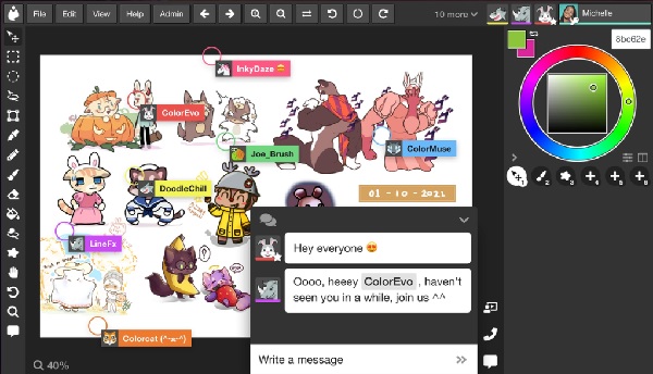 Aggie Sites pour dessiner