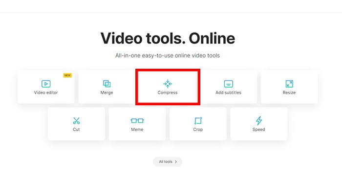 Clideo compress video for WhatsApp hit compress 