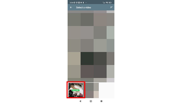 choose the video compress video for whatsapp