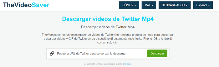 thevideosaver descargar videos de twitter