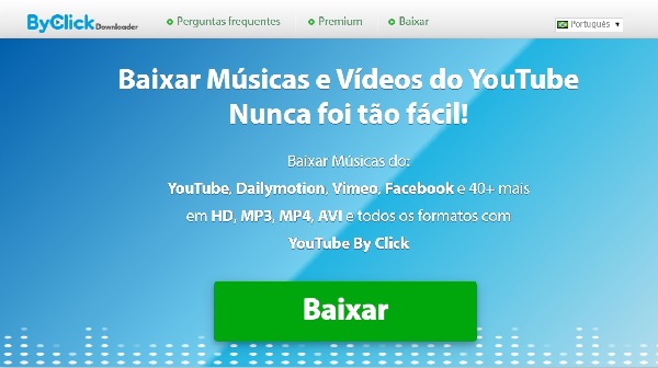 ByClick Downloader em sites e programas para baixar
