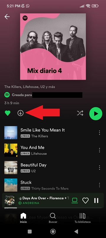 descargar música en spotify