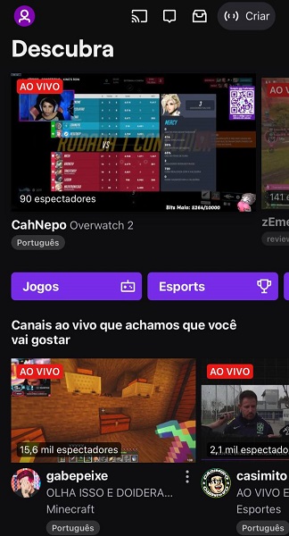 Live no Twitch 10