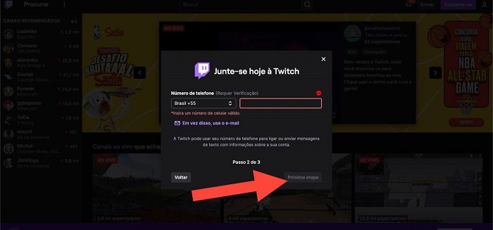 Live no Twitch 3