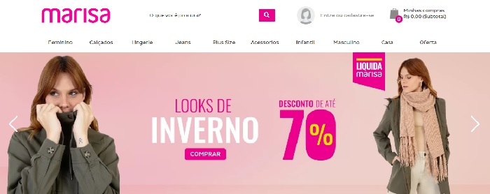 Marisa Maiores ecommerces do Brasil