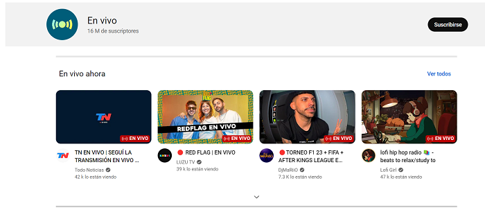 youtube live alternativas a OBS para transmitir en vivo