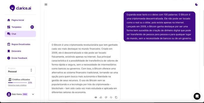 18 reescrever um texto com inteligência artificial