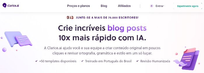 Clarice Ferramentas de inteligência artificial para redes sociais