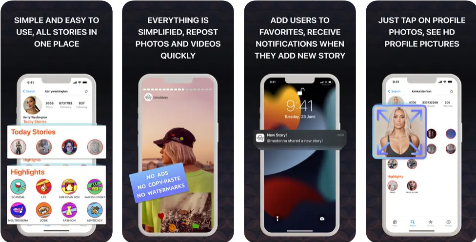 blindstory app para ver anónimamente historias