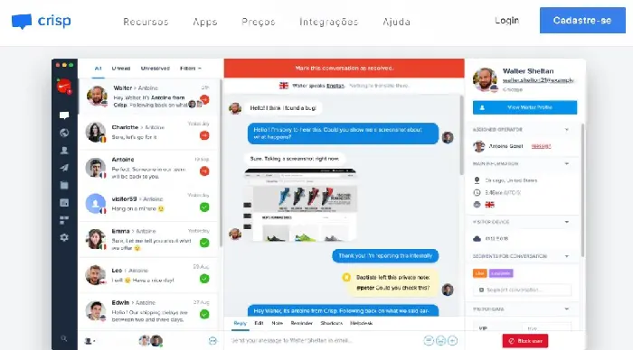 crisp Alternativas ao ManyChat crisp Alternativas ao ManyChat