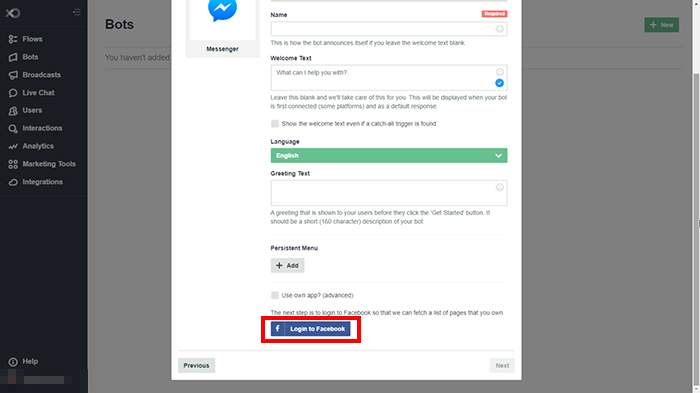 Flowxo login to facebook what is a chatbot and how to create one