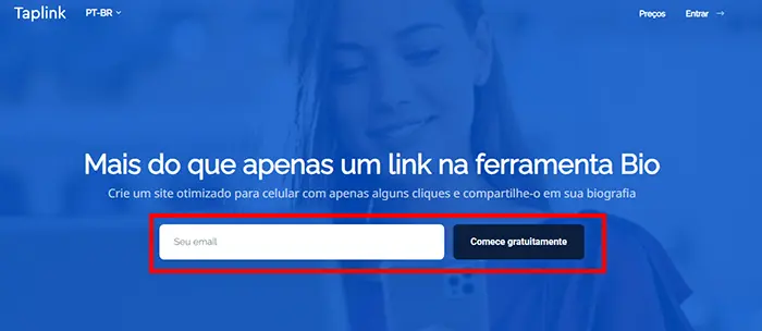 comece gratuitamente Taplink comece gratuitamente Taplink