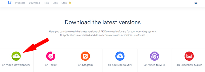 choose the correct app 4kDownload