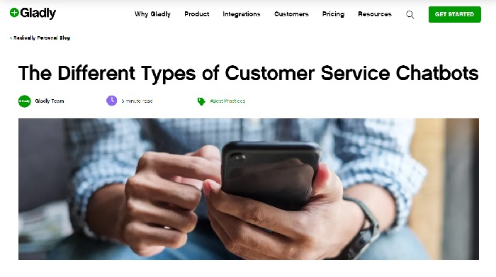 Gladly Chatbots com inteligência artificial