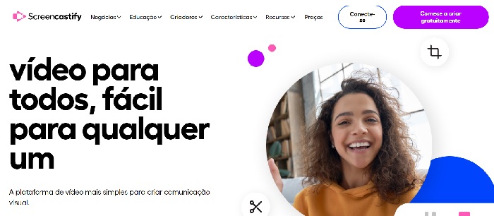 Screencastify Sites para fazer cortes de podcasts