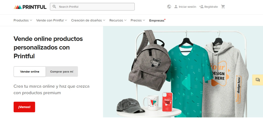 printful plataformas de print on demand
