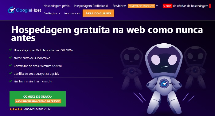 Googlehost provedores de hospedagem de sites