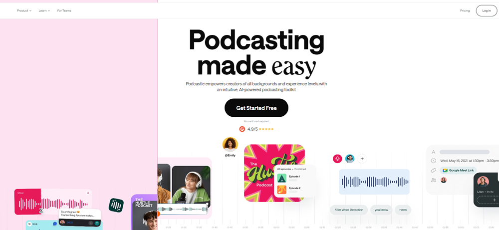 podcastle páginas para hacer cortes en un podcast
