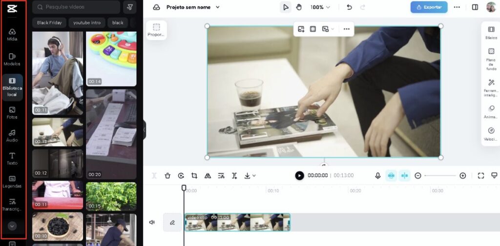 Editando videos passo a passo