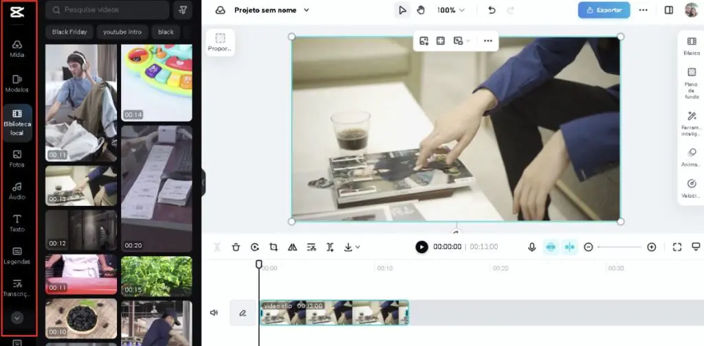 Editando videos passo a passo