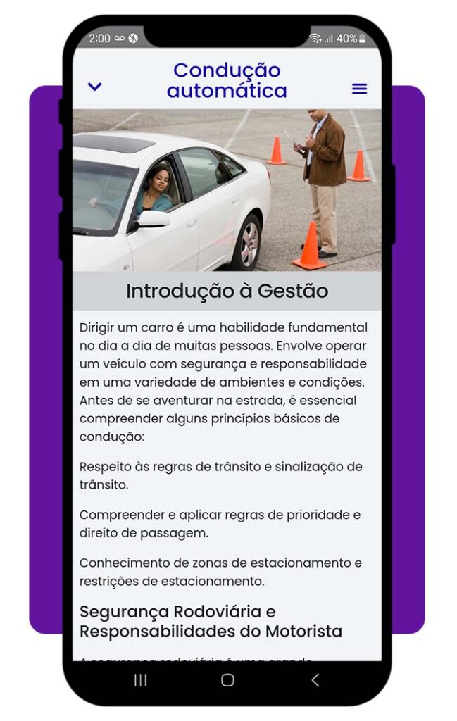Aprender a dirigir carro