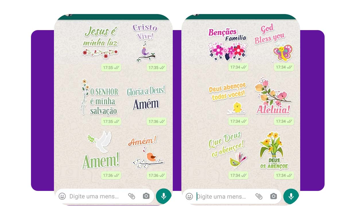 Aplicativo de figurinhas cristãs para baixar grátis no WhatsApp