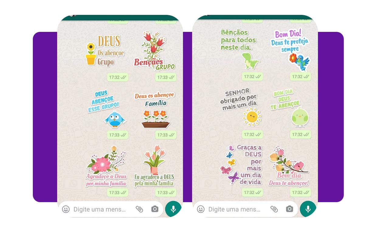 Aplicativo de figurinhas cristãs para baixar grátis no WhatsApp