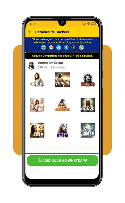 Figurinhas de amém