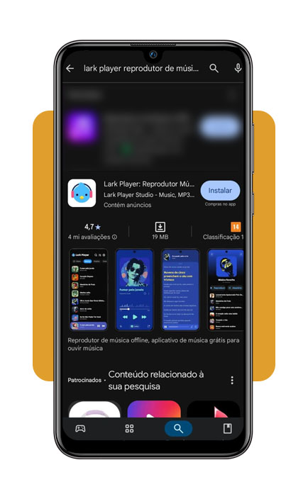 Escutar música no celular