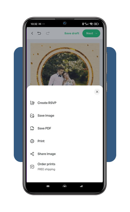 Convite de casamento