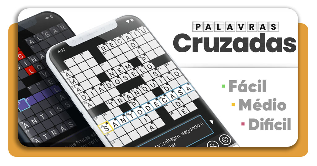 Palavras cruzadas no celular